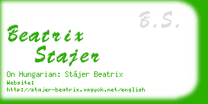 beatrix stajer business card